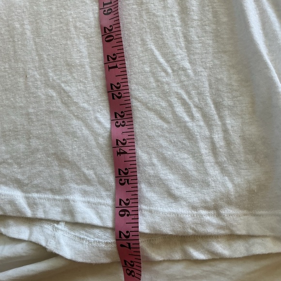 NWT Anthropologie Akemi + Kin White Tank Top Linen Blend Lightweight Flowy Med - Picture 4 of 8